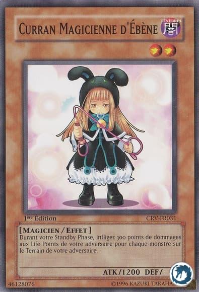 Curran Magicienne D'Ebène (CRV-FR031) - Ebon Magician Curran (CRV-EN031) - Carte Yu-Gi-Oh