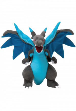 Peluche Méga-Dracaufeu X - Pokémon