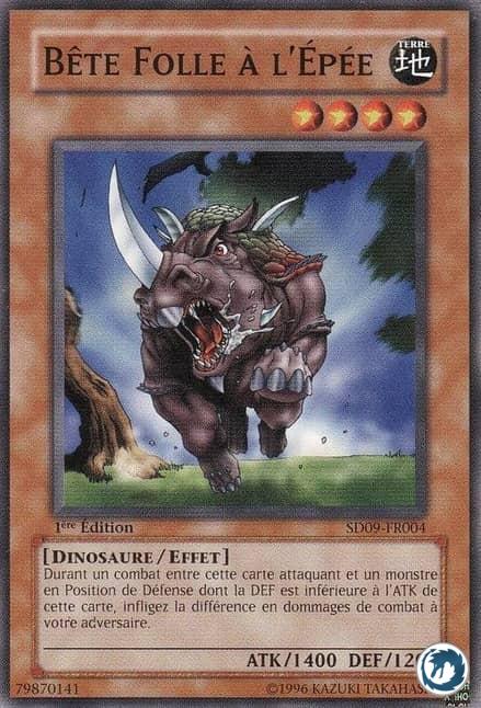 Bête Folle À L'Épée (SD09-FR004) - Mad Sword Beast (SD09-004) - Carte Yu-Gi-Oh