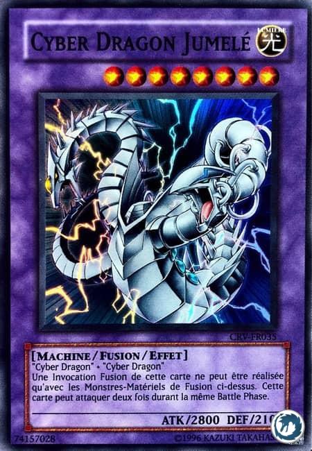 Cyber Dragon Jumelé (CRV-FR035) - Cyber Twin Dragon (CRV-EN035) - Carte Yu-Gi-Oh