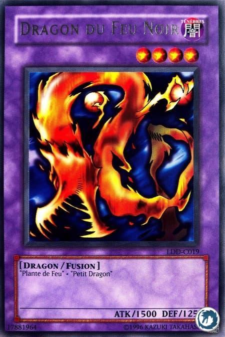 Dragon Du Feu Noir (LDD-C019) - Darkfire Dragon (LOB-019) - Carte Yu-Gi-Oh