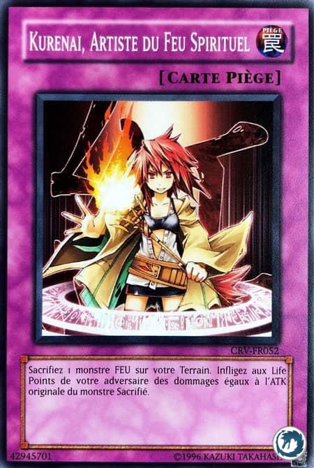 Spiritual Fire Art (CRV-EN052) - Kurenai - Kurenai Artiste Du Feu Spirituel (CRV-FR052) - Carte Yu-Gi-Oh