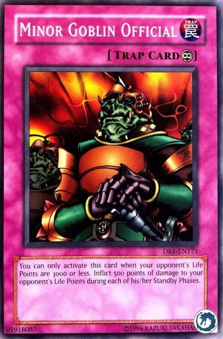 Fonctionnaire Gobelin (DB1-EN171) - Minor Goblin Official (DB1-EN171) - Carte Yu-Gi-Oh