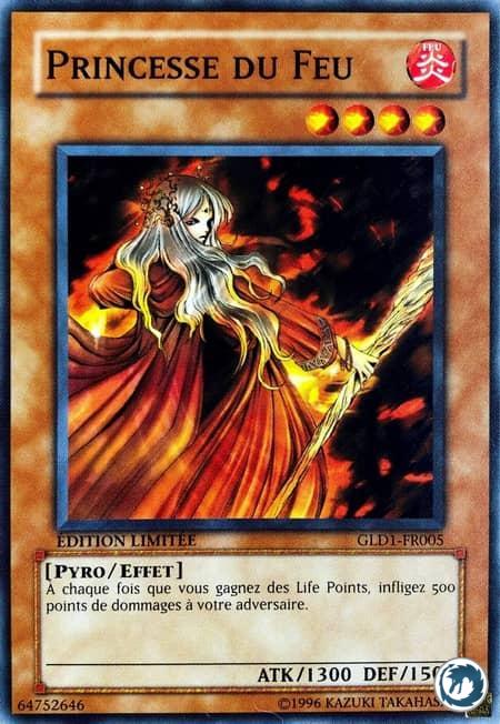 Princesse Du Feu (GLD1-FR005) / Fire Princess (DB1-EN234) - Carte Yu-Gi-Oh