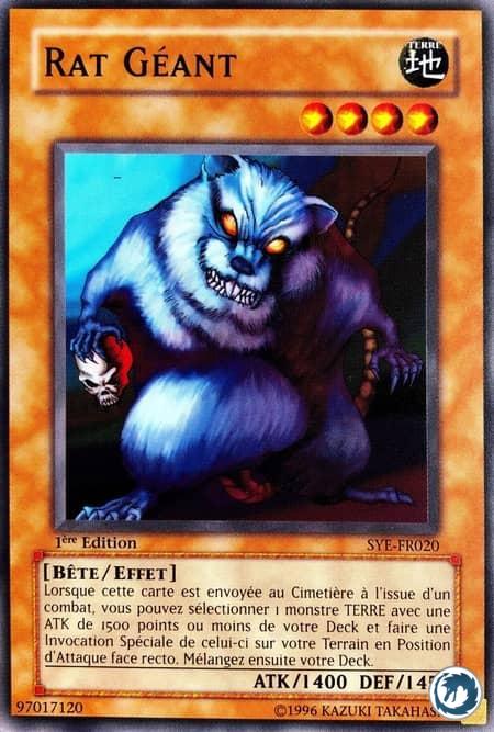 Rat Géant (SY2-020) - Rat Géant (SYE-FR020) - Giant Rat (SYE-020) - Carte Yu-Gi-Oh