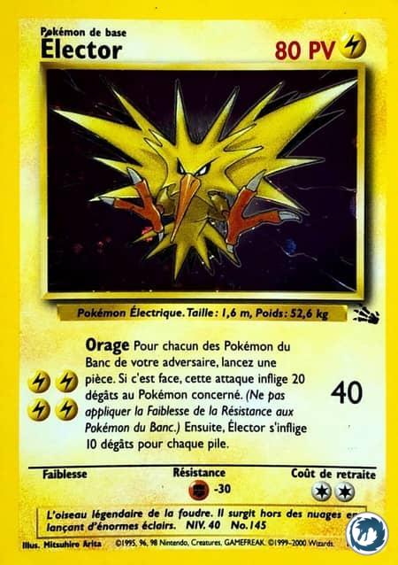 Elector (15/62) - Zapdos (15/62) - Fossile - Carte Pokémon