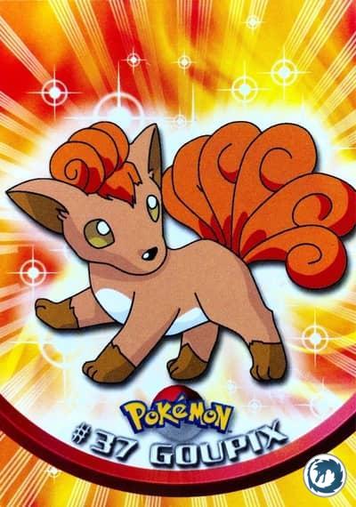 Goupix #37 - Vulpix #37 - Topps TV Animation