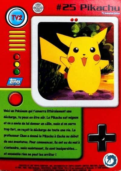 Pikachu #25 - Pikachu #25 - Topps TV Animation 2