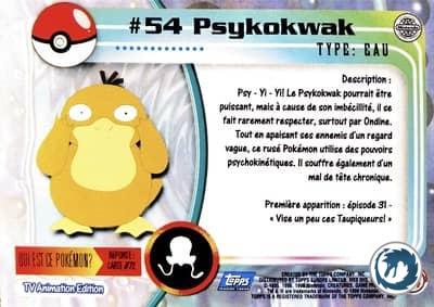 Psykokwak #54 - Psyduck #54 - Topps TV Animation