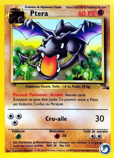 Ptera (16/62) - Aerodactyl (16/62) - Fossile - Carte Pokémon