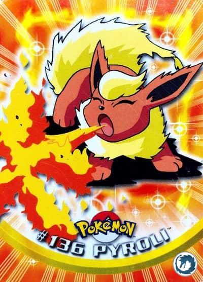 Pyroli #136 - Flareon #136 - Topps TV Animation
