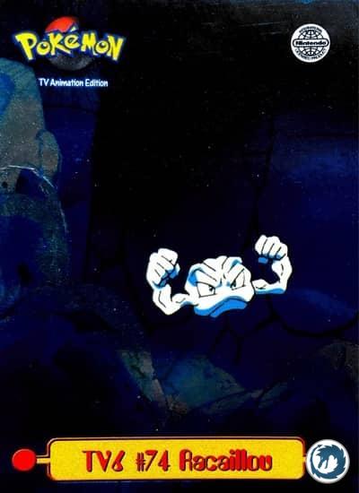 Racaillou #74 - Geodude #74 - Topps TV Animation 6