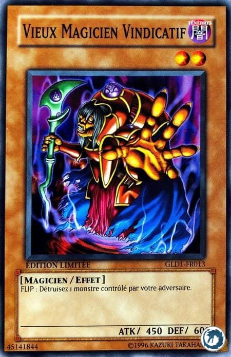 Vieux Magicien Vindicatif (GLD1-FR013) - Old Vindictive Magician (GLD1-EN013) - Carte Yu-Gi-Oh
