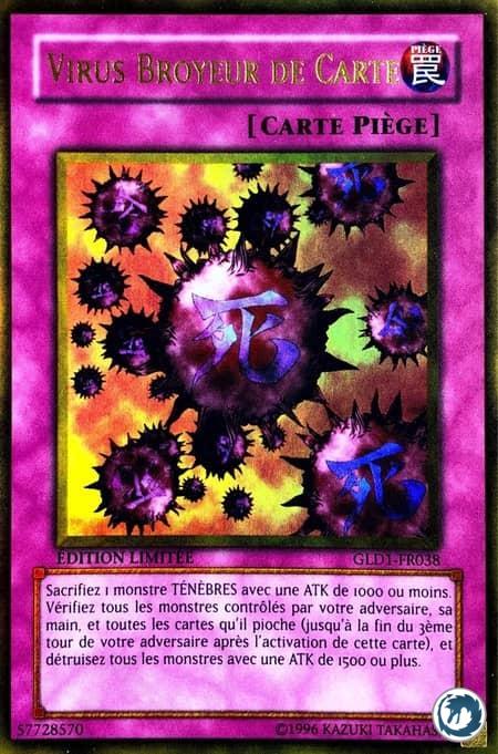 Virus Broyeur De Carte (GLD1-FR038) - Crush Card Virus (GLD1-EN038) - Carte Yu-Gi-Oh