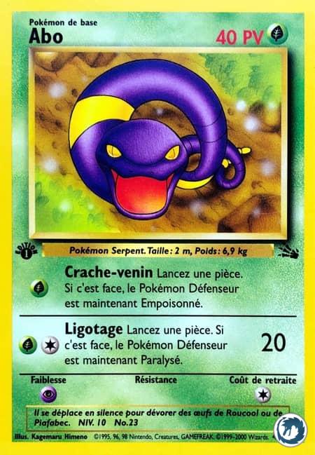 Abo (46/62) - Ekans (46/62) - Fossile - Carte Pokémon