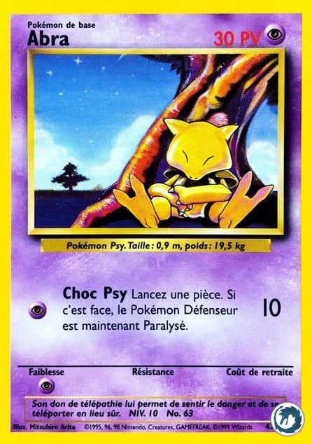 Abra (43/102) - Abra (43/102) - Set de base - Carte Pokémon