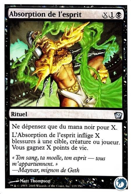 Absorption de l'esprit (119/350) - Consume Spirit (119/350) - 9ème Édition - Carte Magic The Gathering