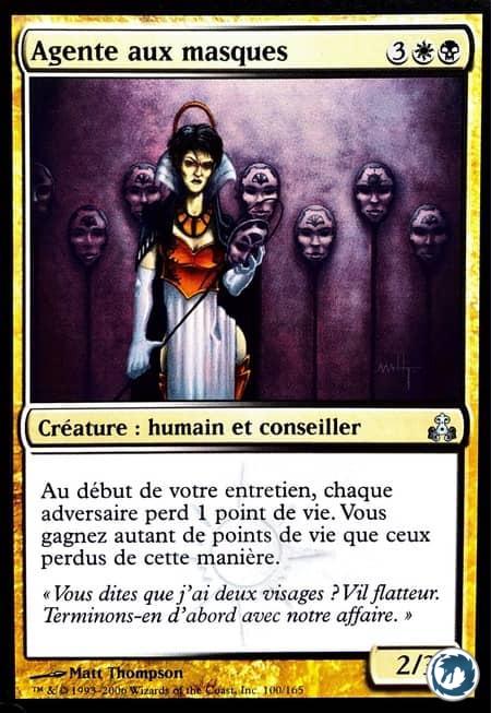 Agente aux masques (100/165) - Agent of Masks (100/165) - Le Pacte des Guildes - Carte Magic The Gathering