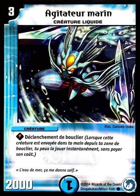 Agitateur marin (20/55) - Aqua Jolter (20/55) - Carte Duel Masters - Jeux d'Ombres d'une Nuit Aveuglante