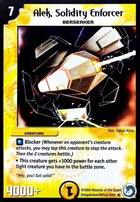 Alek, Justicier De La Solidité (1/55) - Alek, Solidity Enforcer (1/55) - Carte Duel Masters - Carnage Des Super-Guerriers