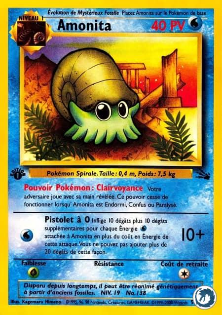Amonita (52/62) - Omanyte (52/62) - Fossile - Carte Pokémon