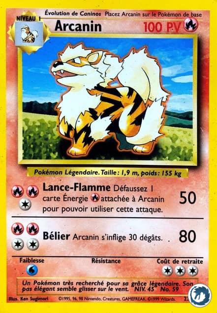 Arcanin (23/102) - Arcanine (23/102) - Set de base - Carte Pokémon
