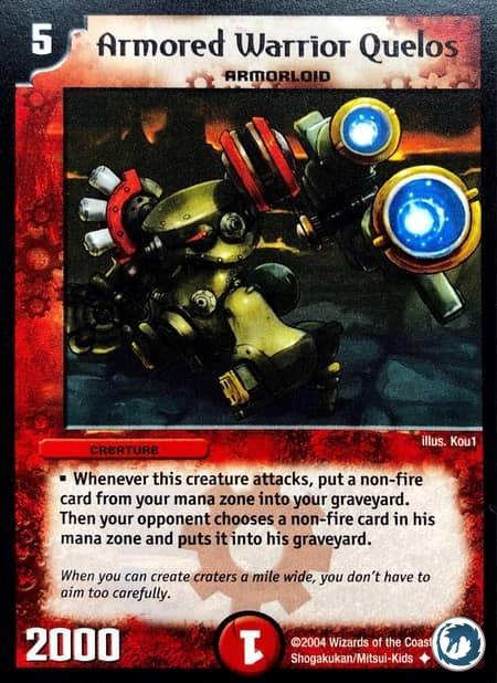 Quelos, Guerrier Cuirassé (34/55) - Armored Warrior Quelos (34/55) - Carte Duel Masters - Carnage Des Super-Guerriers