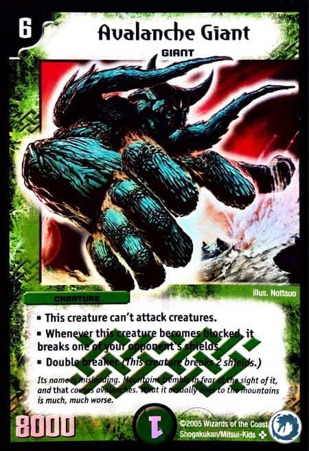 Géant Avalanche (S5/S5) - Avalanche Giant (S5/S5) - Carte Duel Masters - Survivants De La Mégapocalypse