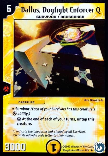 Ballus, Chien De Chasse Exécuteur Q (6/55) - Ballus, Dogfight Enforcer Q (6/55) - Carte Duel Masters - Survivants De La Mégapocalypse