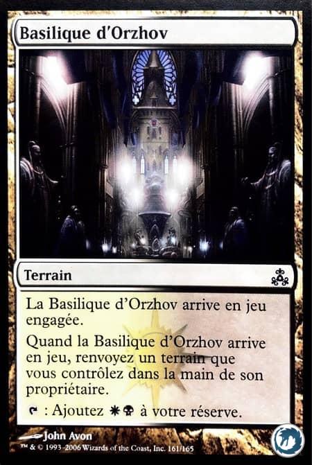 Basilique d'Orzhov (161/165) - Orzhov Basilica (161/165) - Le Pacte des Guildes - Carte Magic The Gathering