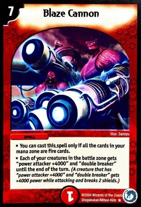 Canon Incendiaire (36/55) - Blaze Cannon (36/55) - Carte Duel Masters - Carnage Des Super-Guerriers