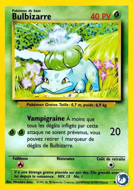 Bulbizarre (44/102) - Bulbasaur (44/102) - Set de base - Carte Pokémon
