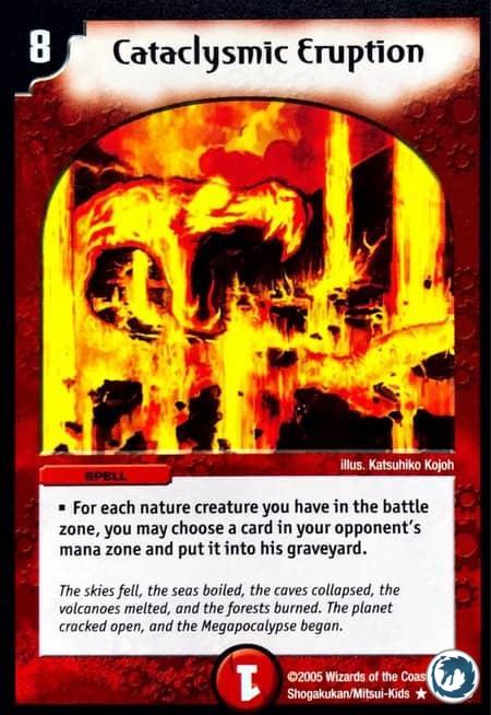 Eruption Cataclysmique (40/55) - Cataclysmic Eruption (40/55) - Carte Duel Masters - Survivants De La Mégapocalypse