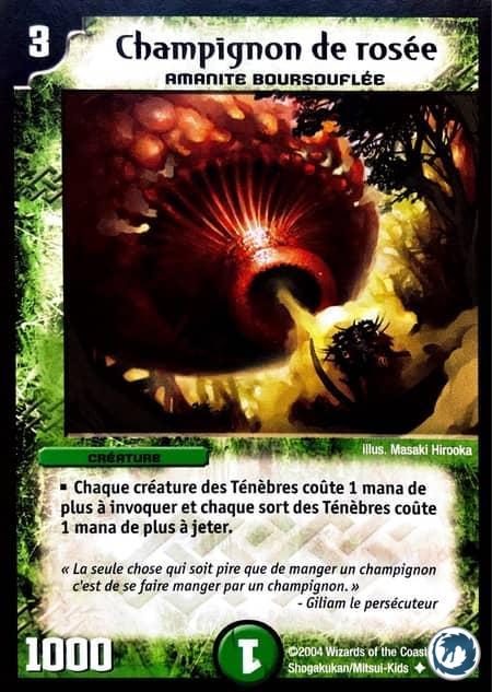 Champignon de rosée (50/55) - Dew Mushroom (50/55) - Carte Duel Masters - Jeux d'Ombres d'une Nuit Aveuglante