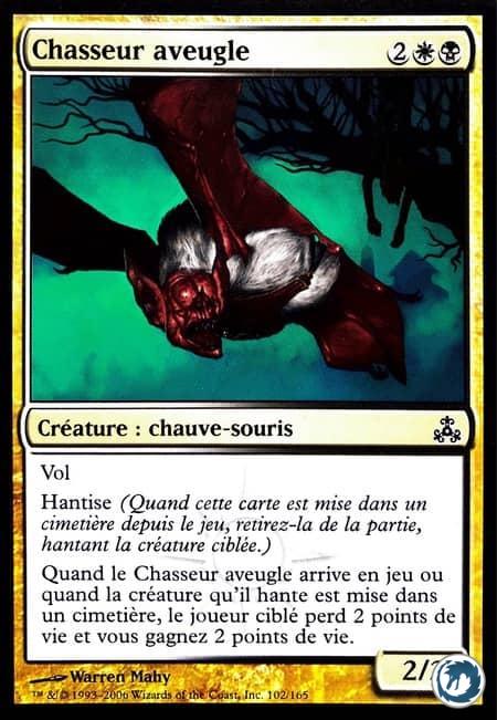 Chasseur aveugle (102/165) - Blind Hunter (102/165) - Le Pacte des Guildes - Carte Magic The Gathering