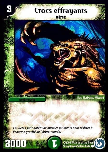 Crocs effrayants (95/110) - Fear Fang (95/110) - Carte Duel Masters - Set De Base