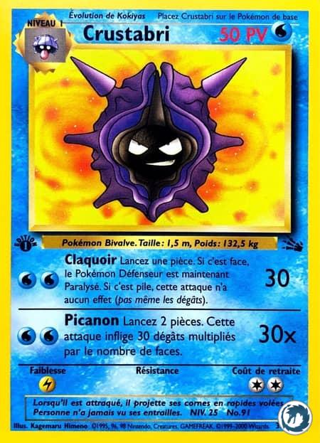 Crustabri (32/62) - Cloyster (32/62) - Fossile - Carte Pokémon