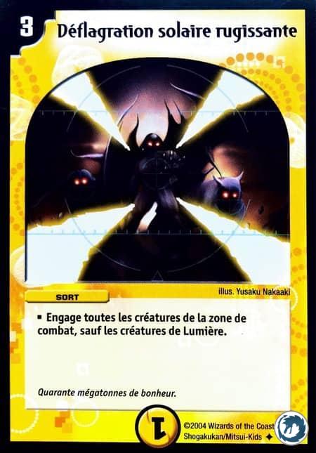Déflagration solaire rugissante (17/55) - Screaming Sunburst (17/55) - Carte Duel Masters - Jeux d'Ombres d'une Nuit Aveuglante