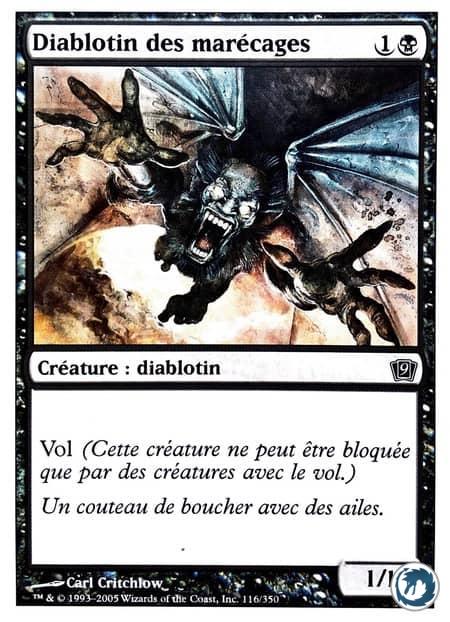 Diablotin des marécages (116/350) - Bog Imp (116/350) - 9ème Édition - Carte Magic The Gathering