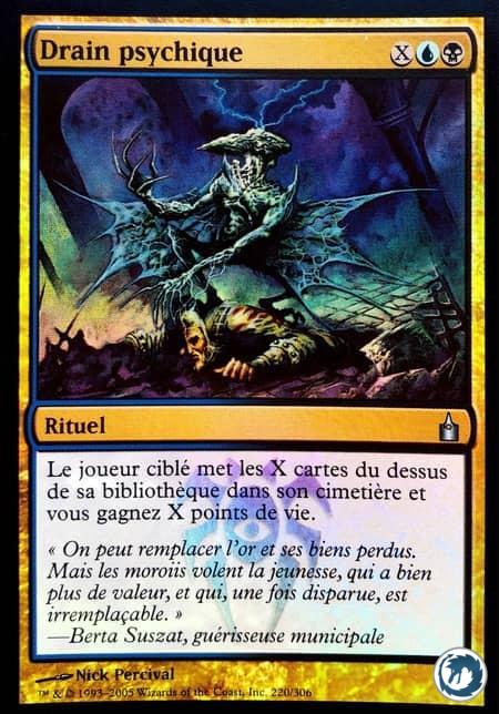 Drain psychique (220/306) - Psychic Drain (220/306) - Ravnica, la Cité des Guildes - Carte Magic The Gathering