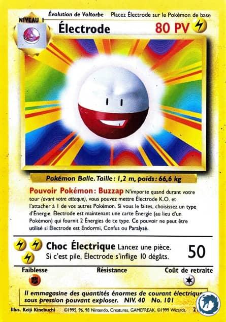Electrode (21/102) - Electrode (21/102) - Set de base - Carte Pokémon