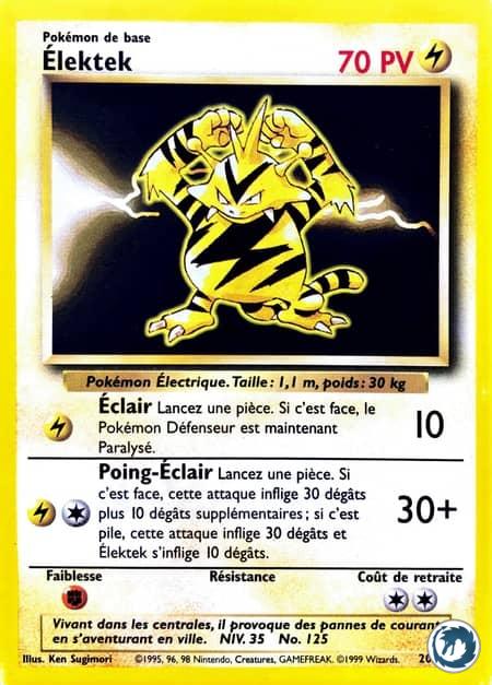 Elektek (20/102) - Electabuzz (20/102) - Set de base - Carte Pokémon