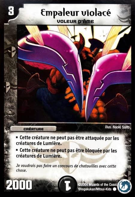 Empaleur violacé (35/55) - Purple Piercer (35/55) - Carte Duel Masters - Jeux d'Ombres d'une Nuit Aveuglante