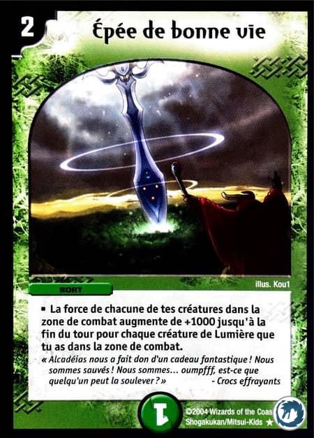 Epée de bonne vie (53/55) - Sword of Benevolent Life (53/55) - Carte Duel Masters - Jeux d'Ombres d'une Nuit Aveuglante