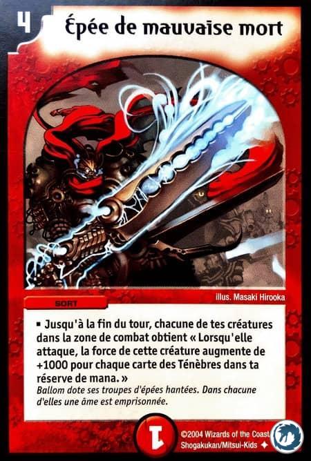 Epée de mauvaise mort (47/55) - Sword of Malevolent Death (47/55) - Carte Duel Masters - Jeux d'Ombres d'une Nuit Aveuglante