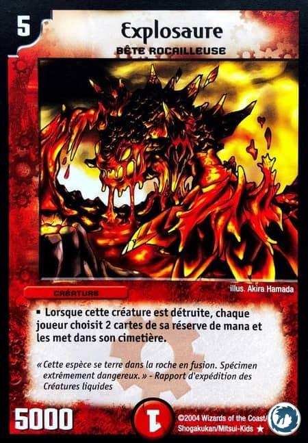 Explosaure (36/55) - Bombersaur (36/55) - Carte Duel Masters - Evo Exterminateur