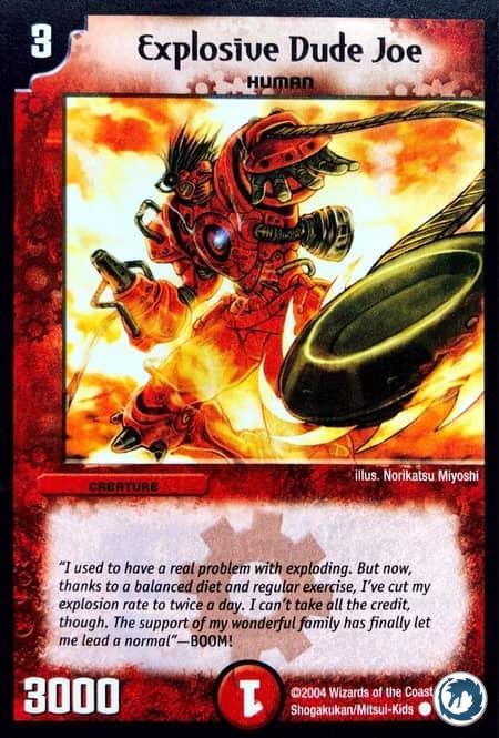 Joe, Le Mec Explosif (38/55) - Explosive Dude Joe (38/55) - Carte Duel Masters - Carnage Des Super-Guerriers