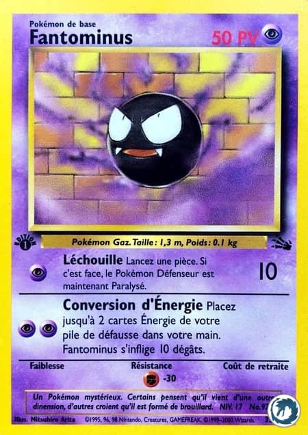 Fantominus (33/62) - Gastly (33/62) - Fossile - Carte Pokémon
