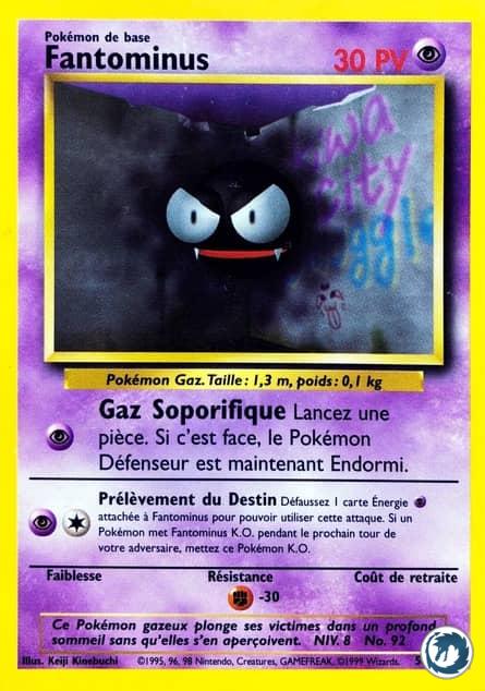 Fantominus (50/102) - Gastly (50/102) - Set de base - Carte Pokémon