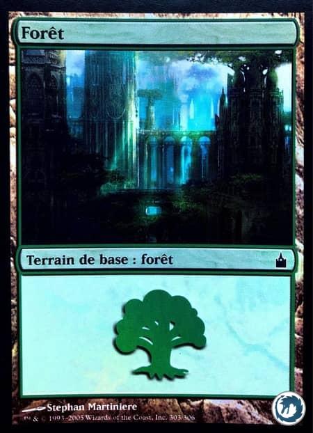 Forêt (303/306) - Forest (303/306) - Ravnica, la Cité des Guildes - Carte Magic The Gathering
